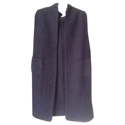 Pre-owned Humanoid Wool Cardi Coat In Blue