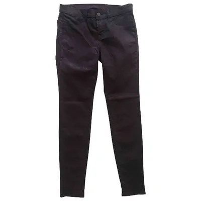 Pre-owned J Brand Slim Jeans In Purple