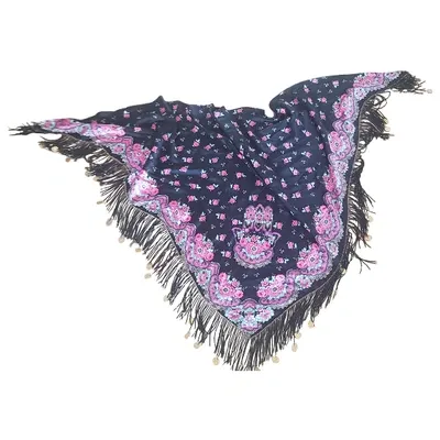 Pre-owned Manoush Neckerchief In Black