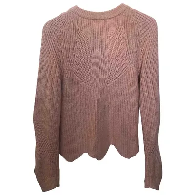 Pre-owned Tara Jarmon Wool Jumper In Pink