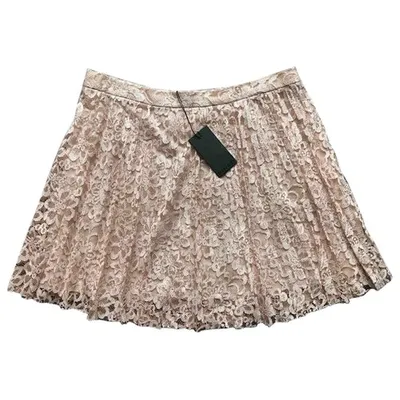 Pre-owned Pinko Mini Skirt In Pink