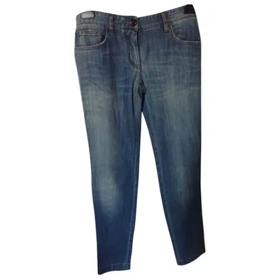 Pre-owned Dolce & Gabbana Slim Jeans In Blue