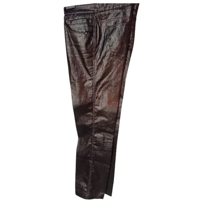 Pre-owned Dolce & Gabbana Straight Jeans In Black