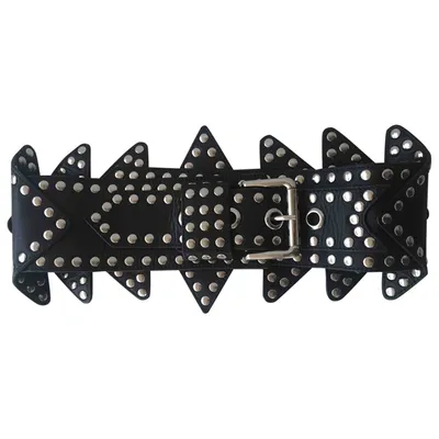 Pre-owned Temperley London Leather Belt In Black