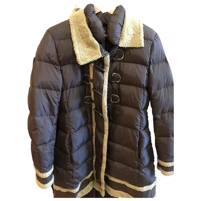 Pre-owned Add Puffer In Brown