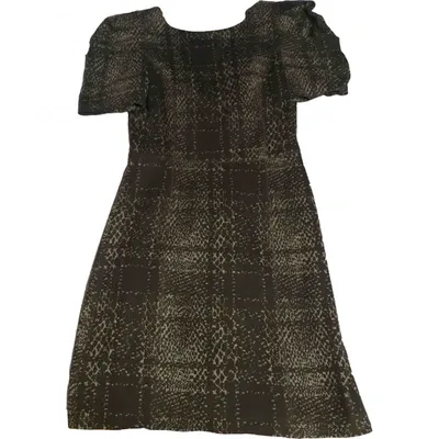 Pre-owned Tibi Mini Dress In Black