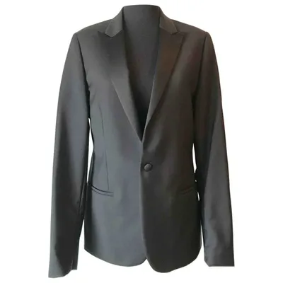 Pre-owned Calvin Klein Collection Wool Blazer In Black