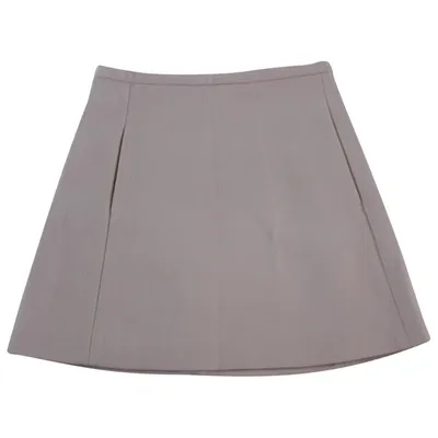 Pre-owned Chloé Wool Mini Skirt In Pink