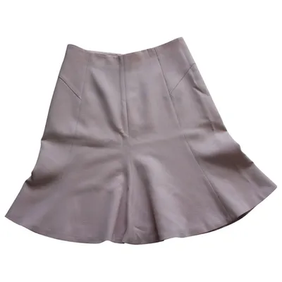 Pre-owned Emilio Pucci Wool Mini Skirt In Pink