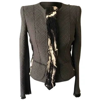 Pre-owned Emilio Pucci Wool Blazer In Grey