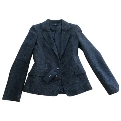 Pre-owned Hugo Boss Wool Blazer In Black