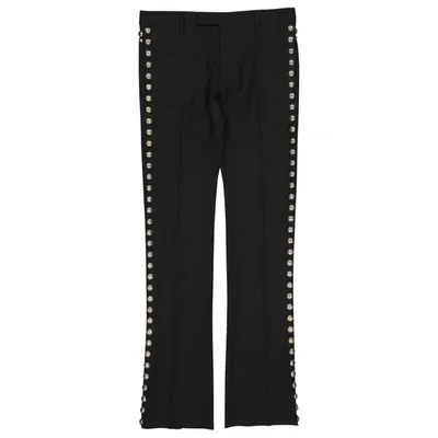 Pre-owned Saint Laurent Straight Pants In Black