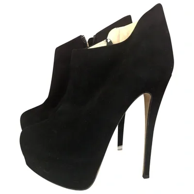 Pre-owned Giuseppe Zanotti Ankle Boots In Black