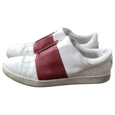 Pre-owned Vince Leather Trainers In White