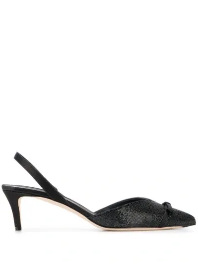 Marco De Vincenzo Bow Detail Pumps In Black