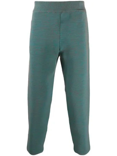 Sunnei Knitted Track Pants In Blue