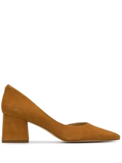 Michael Michael Kors Pointed Toe Pumps In Brown