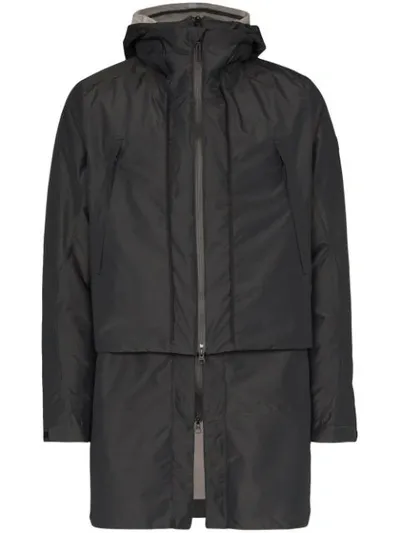 Descente Black Transform Hooded Down Coat