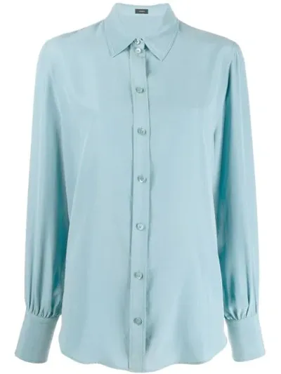 Joseph Klein Silk Shirt In Blue