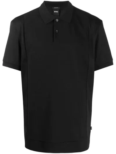 Hugo Boss Relaxed-fit Polo Shirt In Black