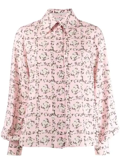 Emilia Wickstead Square Rose Shirt In Pink