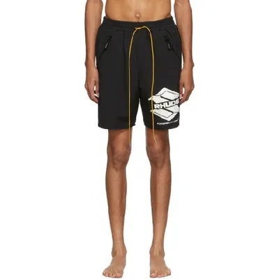 Rhude Swim Short In Blk Black