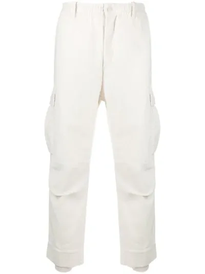 Maison Flaneur Regular Cargo Trousers In White