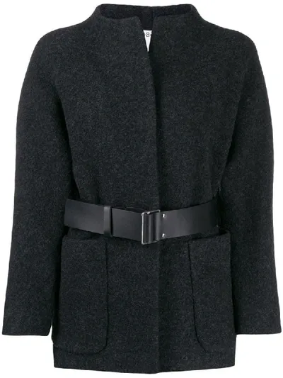 Ba&sh Ba & Sh Cliff Belted Wool Jacket In Grey