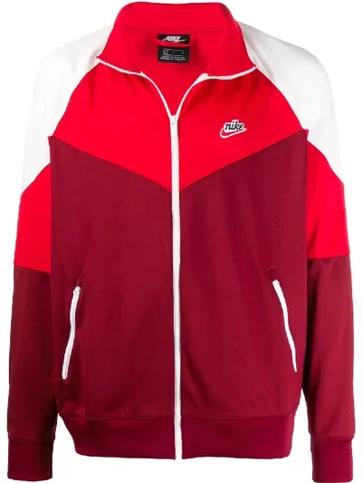 Nike Colour-block Track Jacket In Red