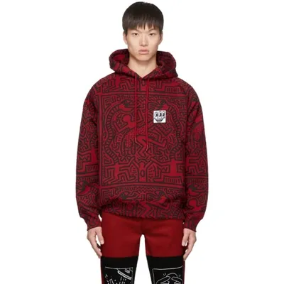 Etudes Studio Etudes Red And Black Keith Haring Edition Odysseus Hoodie