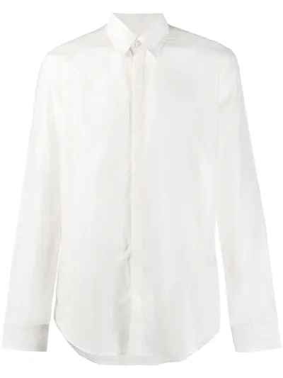 Fendi Semi-sheer Shirt In White