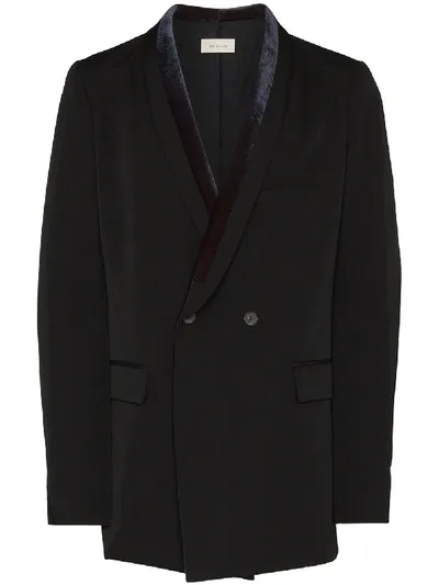 Bed J.w. Ford Velvet Shawl Collar Blazer In Black