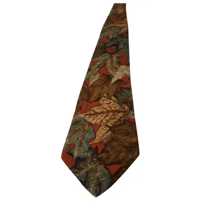 Pre-owned Hugo Boss Silk Tie In Multicolour