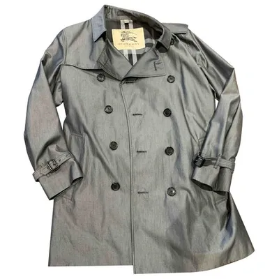 Pre-owned Burberry Trenchcoat In Grey