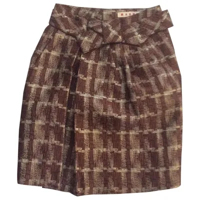 Pre-owned Marni Skirt In Brown