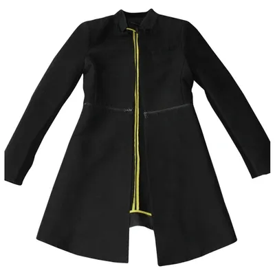 Pre-owned Bcbg Max Azria Coat In Black