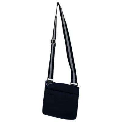 Pre-owned Bally Cloth Crossbody Bag In Black