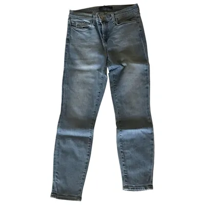 Pre-owned J Brand Slim Jeans In Blue