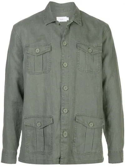 Onia Safari Shirt Jacket In Green