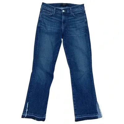 Pre-owned J Brand Straight Jeans In Blue