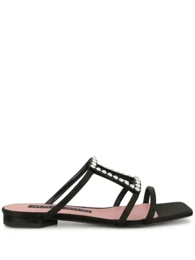 Les Petits Joueurs Hoya Caged Sandals In Black