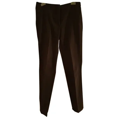 Pre-owned Marella Slim Pants In Black