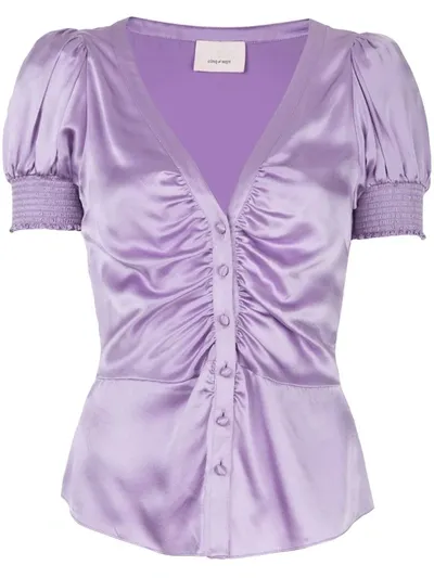 Cinq À Sept Eugenia Blouse In Purple