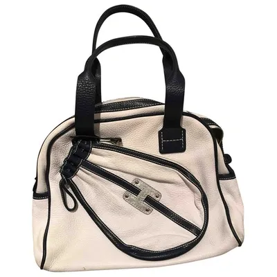 Pre-owned Hogan Leather Handbag In White