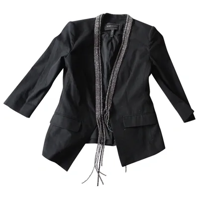 Pre-owned Bcbg Max Azria Black Cotton Jacket