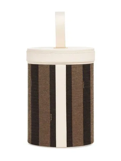 Fendi Large Striped Slipcase In White