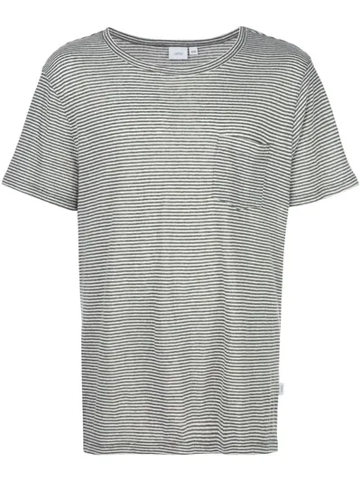 Onia Chad Stripe T-shirt In Green