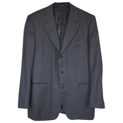 Pre-owned Canali Wool Vest In Anthracite