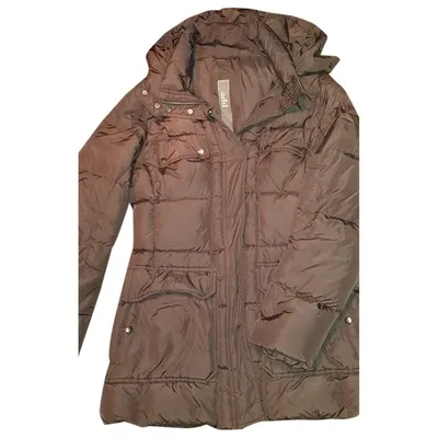 Pre-owned Add Puffer In Brown