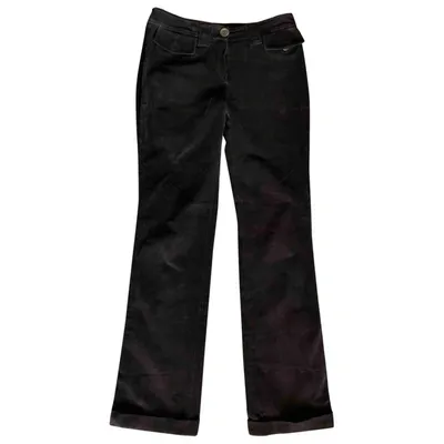 Pre-owned Hugo Boss Straight Pants In Brown